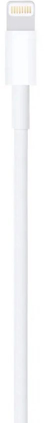Witte Lightning-connector van een oplaadkabel.