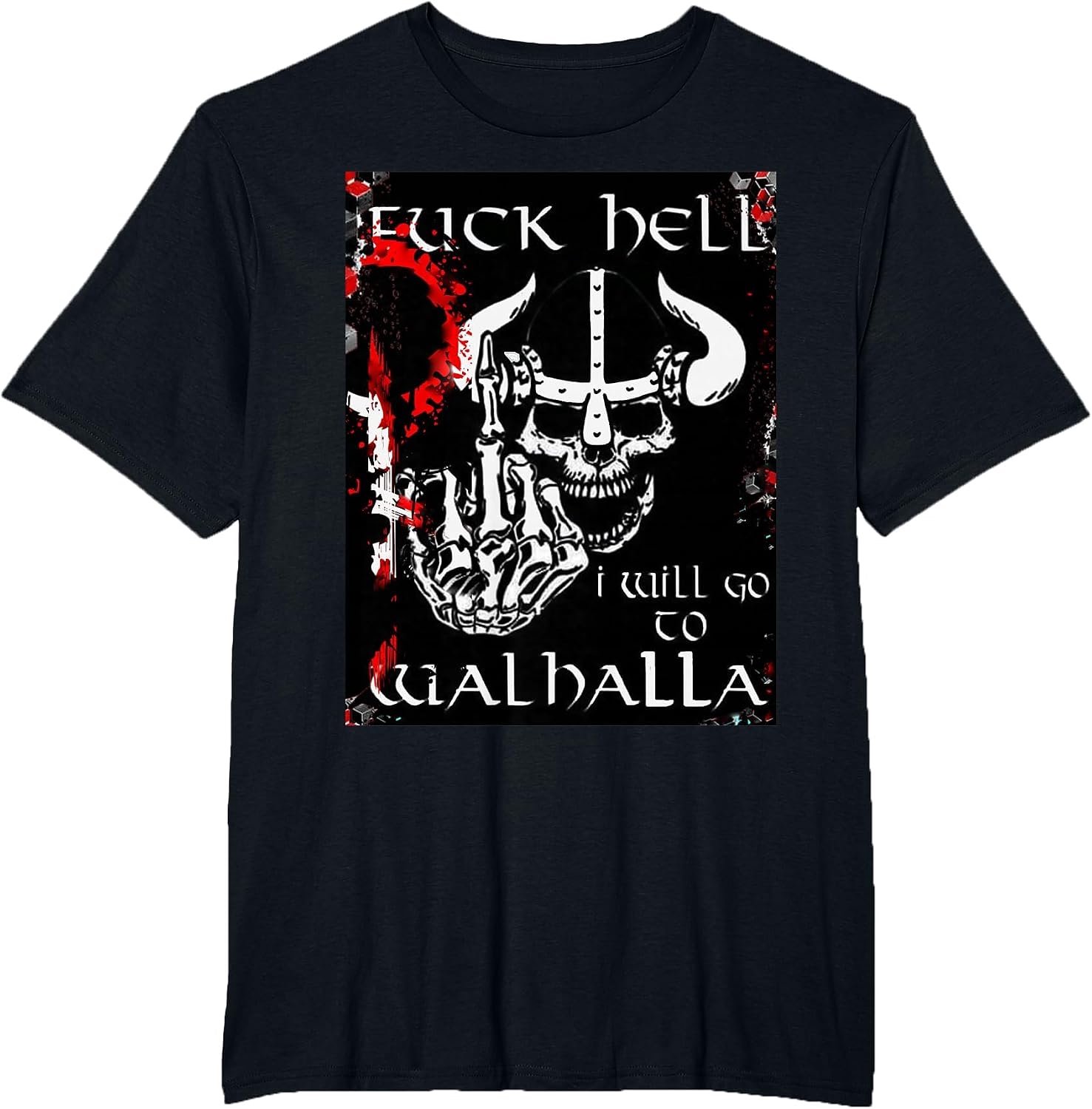 T-shirt met Vikingenontwerp