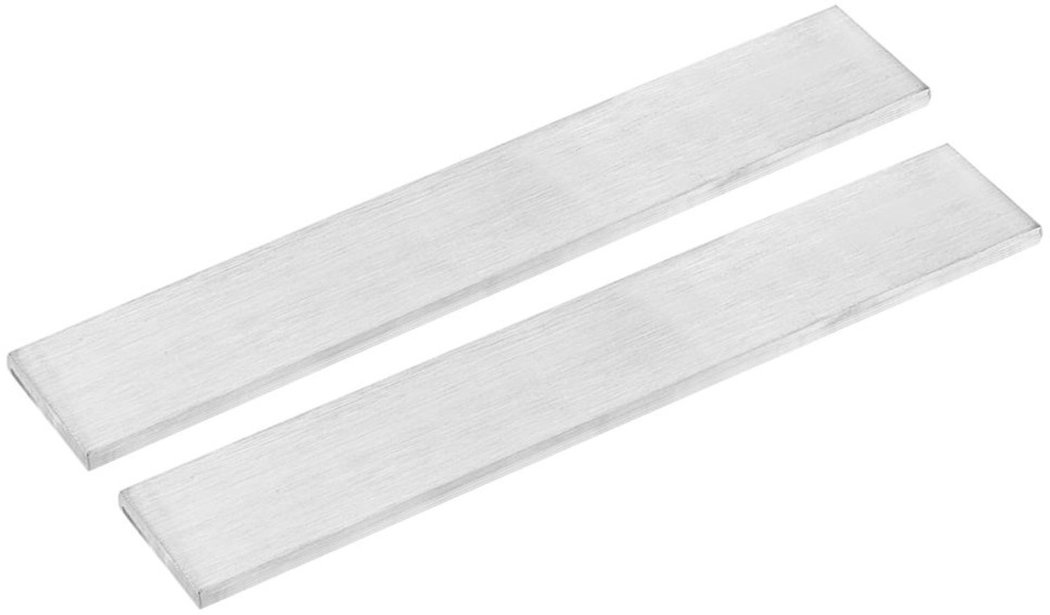 2 Stuks 304 RVS Platen 20cm met Geborstelde Afwerking