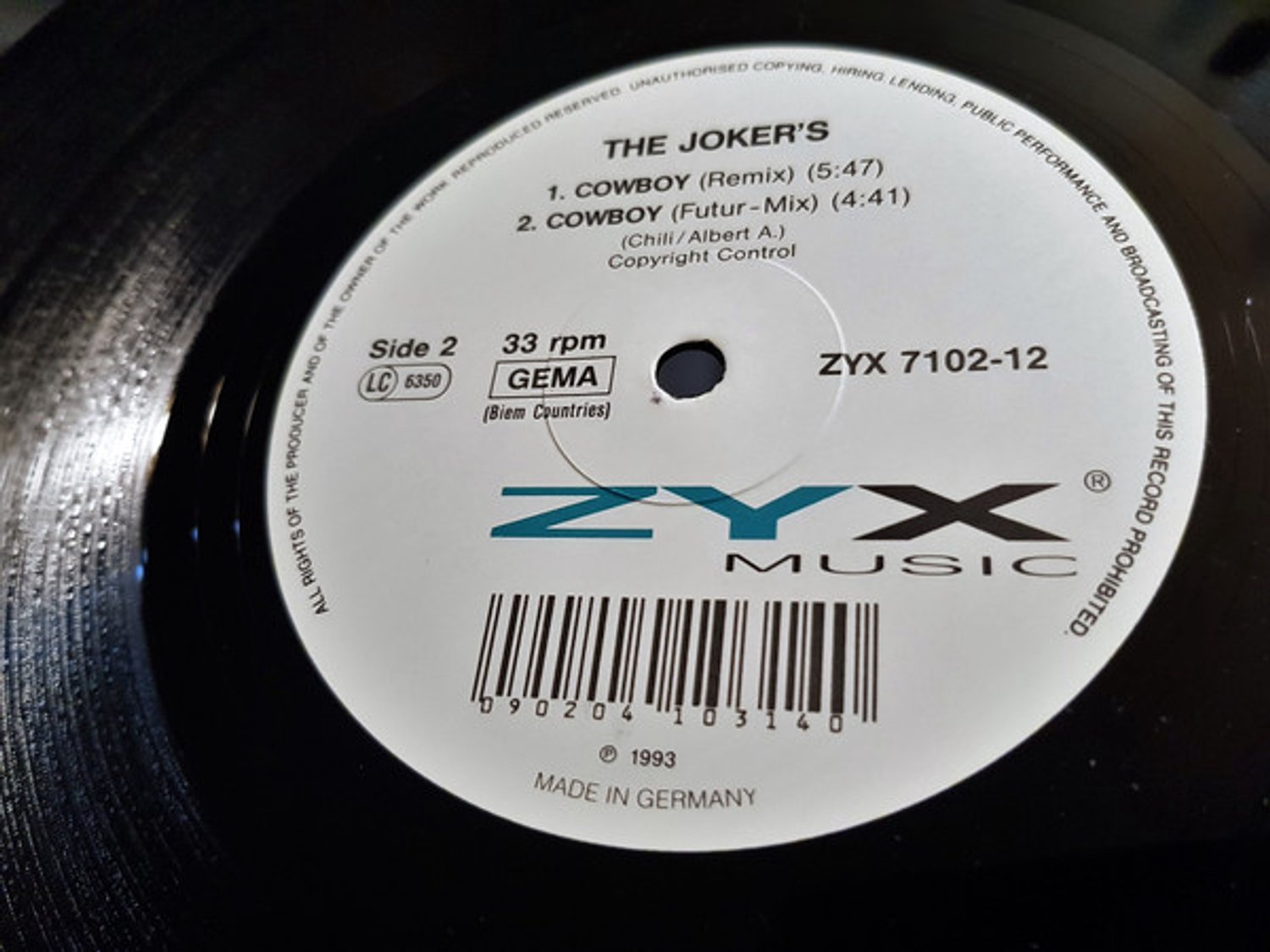 Cowboy, The Jokers | Media condition: Very Good (VG) | 12