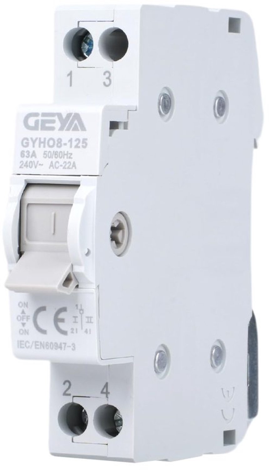 Handmatige Dual Power Switch met Overloadbescherming