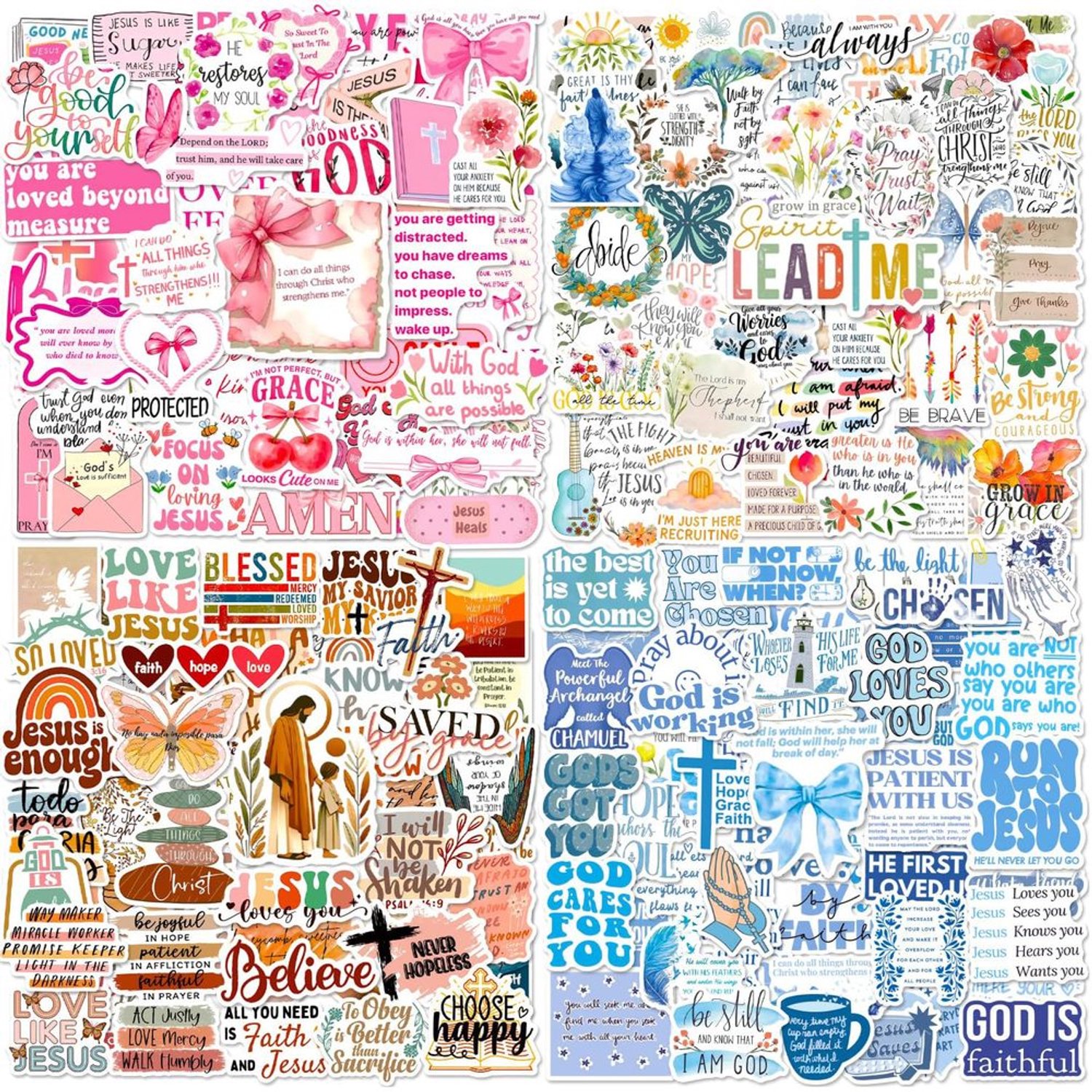 200 Stuks Bijbelvers Stickers voor Creatieve Projecten