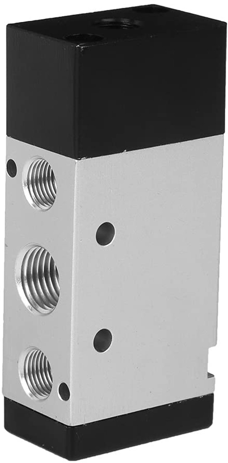 Regelklep 2-positie 5-weg - Aluminiumlegering - Luchtklep G1/2 Inch - Nauwkeurige luchtstroomregeling - Eenvoudige installatie - Betrouwbare prestaties - Pneumatisch Ventiel