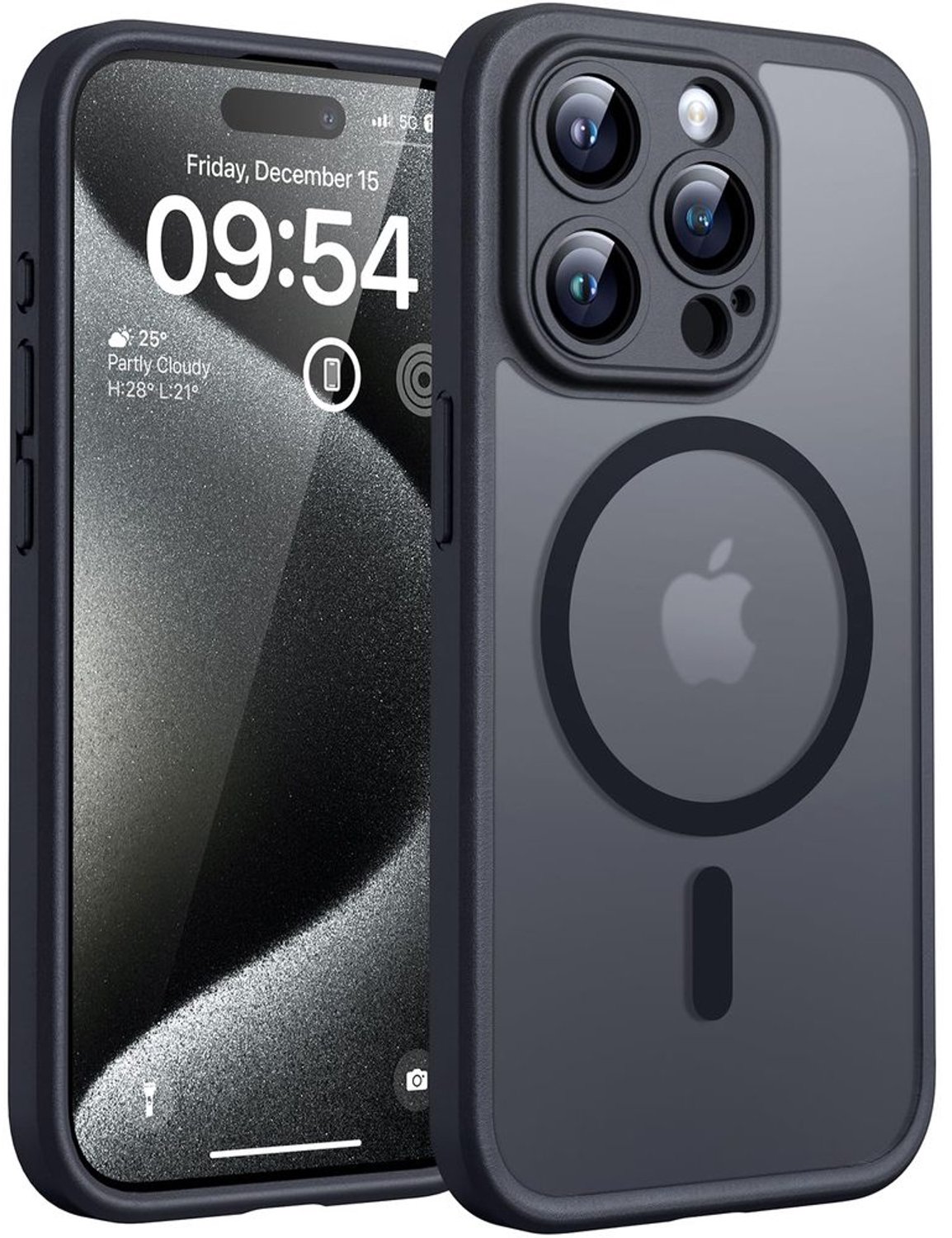 iPhone Pro Magnetic Hoes met Extra Beschermglas