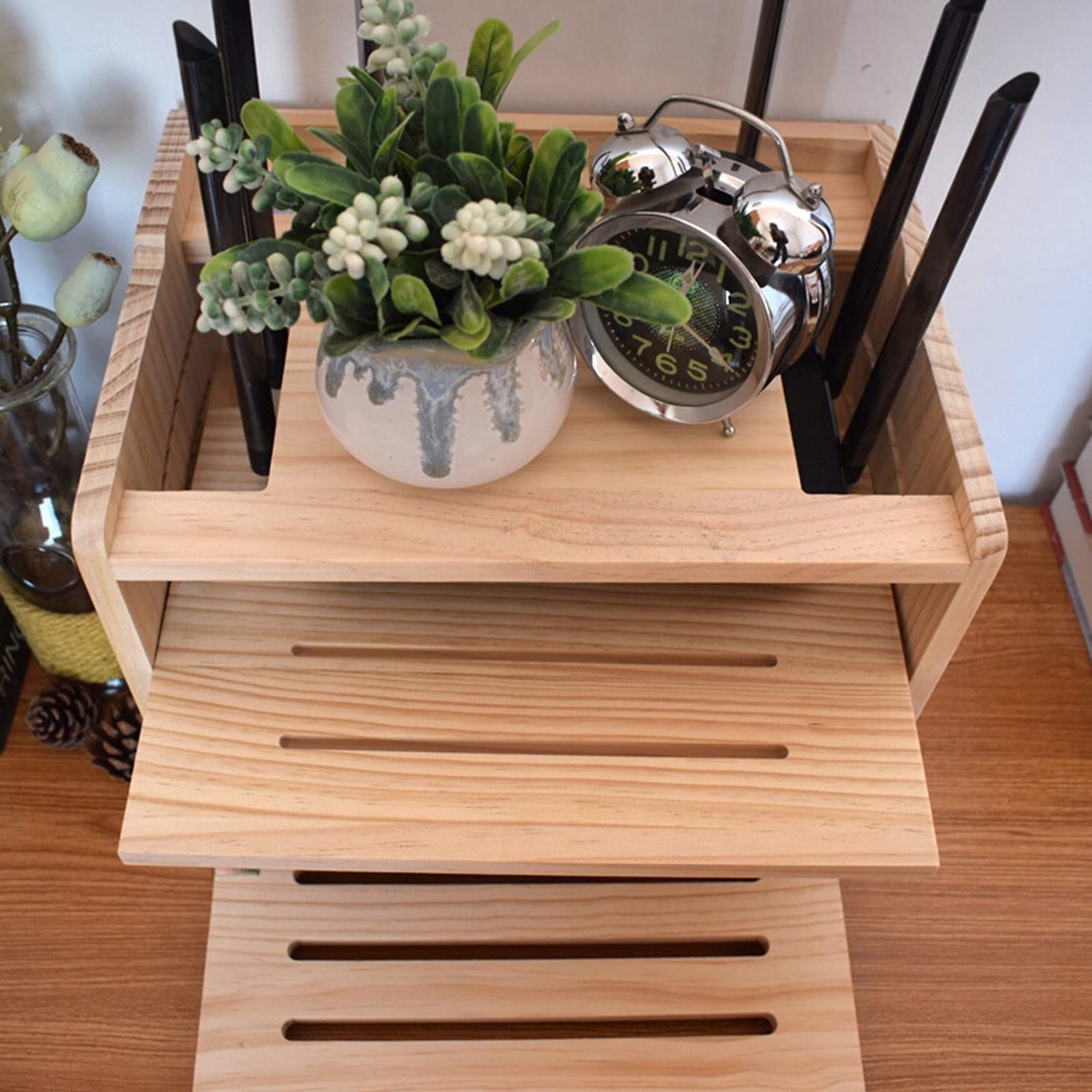 Wandplank voor WiFi Router met Oplader en Kabelbeheer