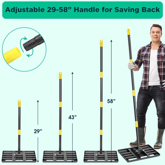 Metalen Grasmachinehark 182 cm voor Efficiënt Grasmaaien — afbeelding 3