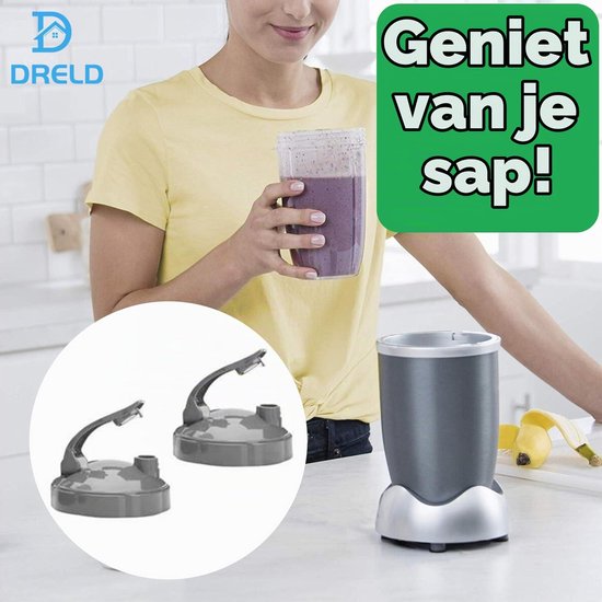 Blenderdeksel - 2 stuks - Geschikt voor NutriBullet — afbeelding 4