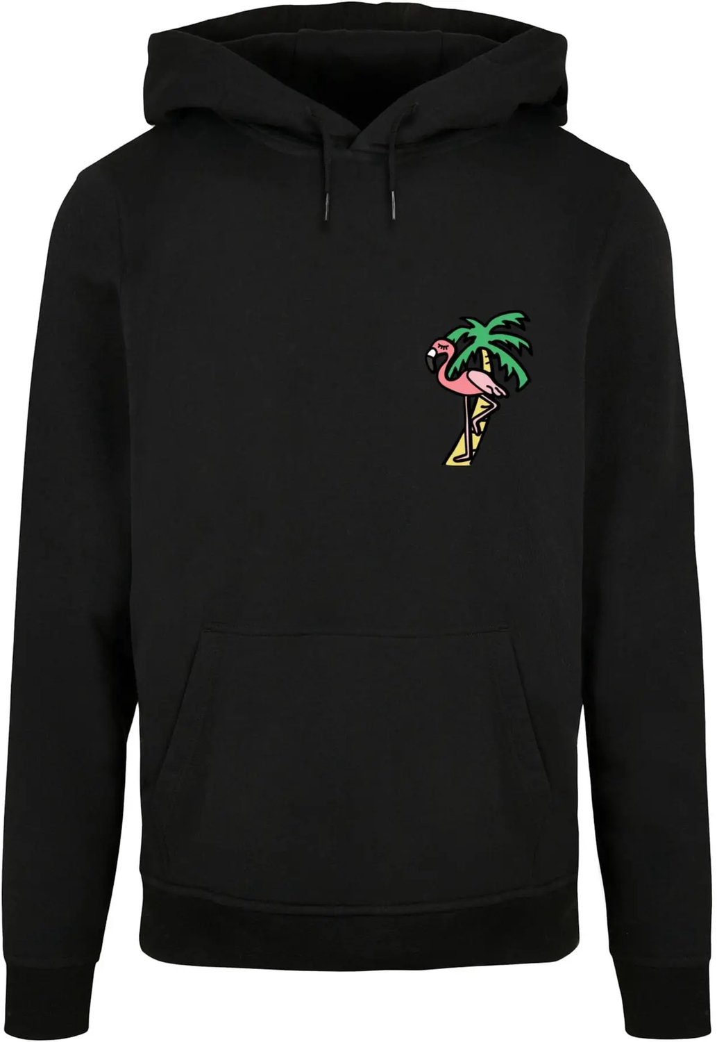 Hoodie Mister Tee Flamingo Basic Zwart