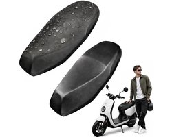 2 Pack Universele Waterdichte Motorzadeldekking - Verstelbare Leren Zadelhoes voor Scooter en Motorfiets (Zwart) - Bescherming, Comfort, Duurzaamheid