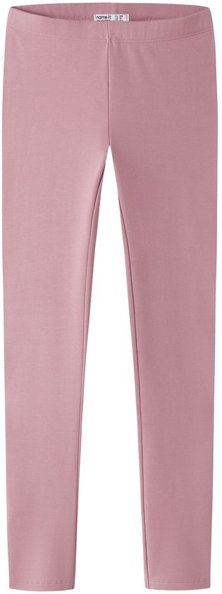 Roze aansluitende legging van Name it met elastische tailleband.