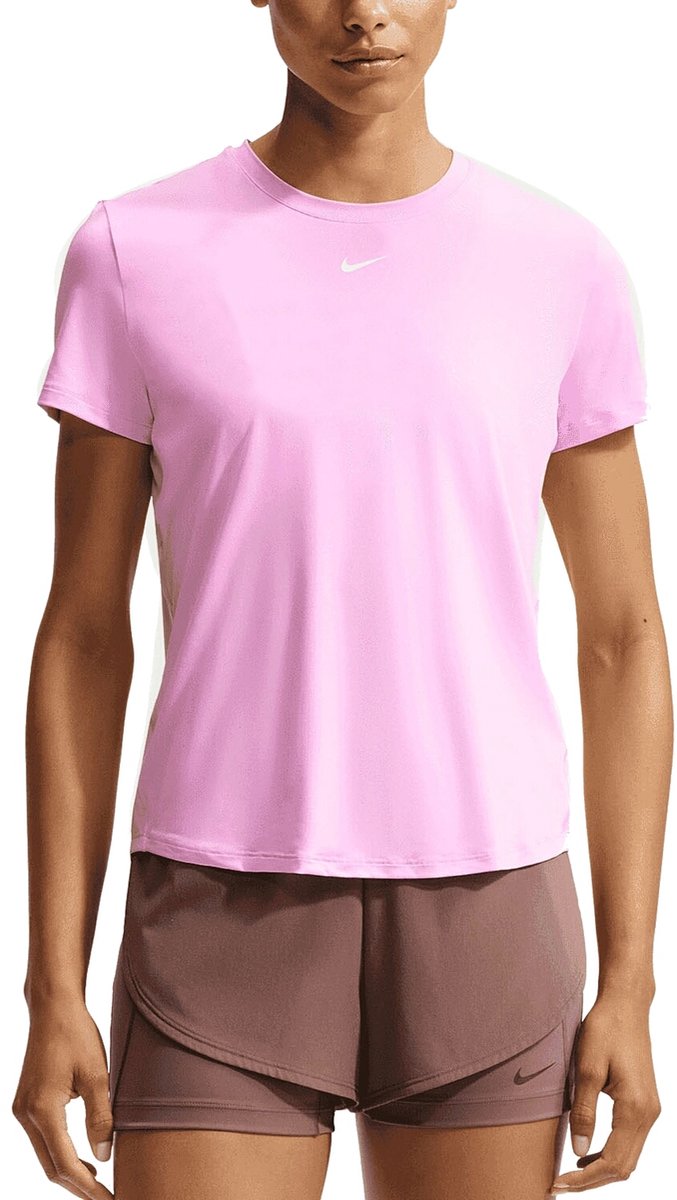 Nike One Classic Dames Training T-shirt Fn2798-621 Kleur Rood