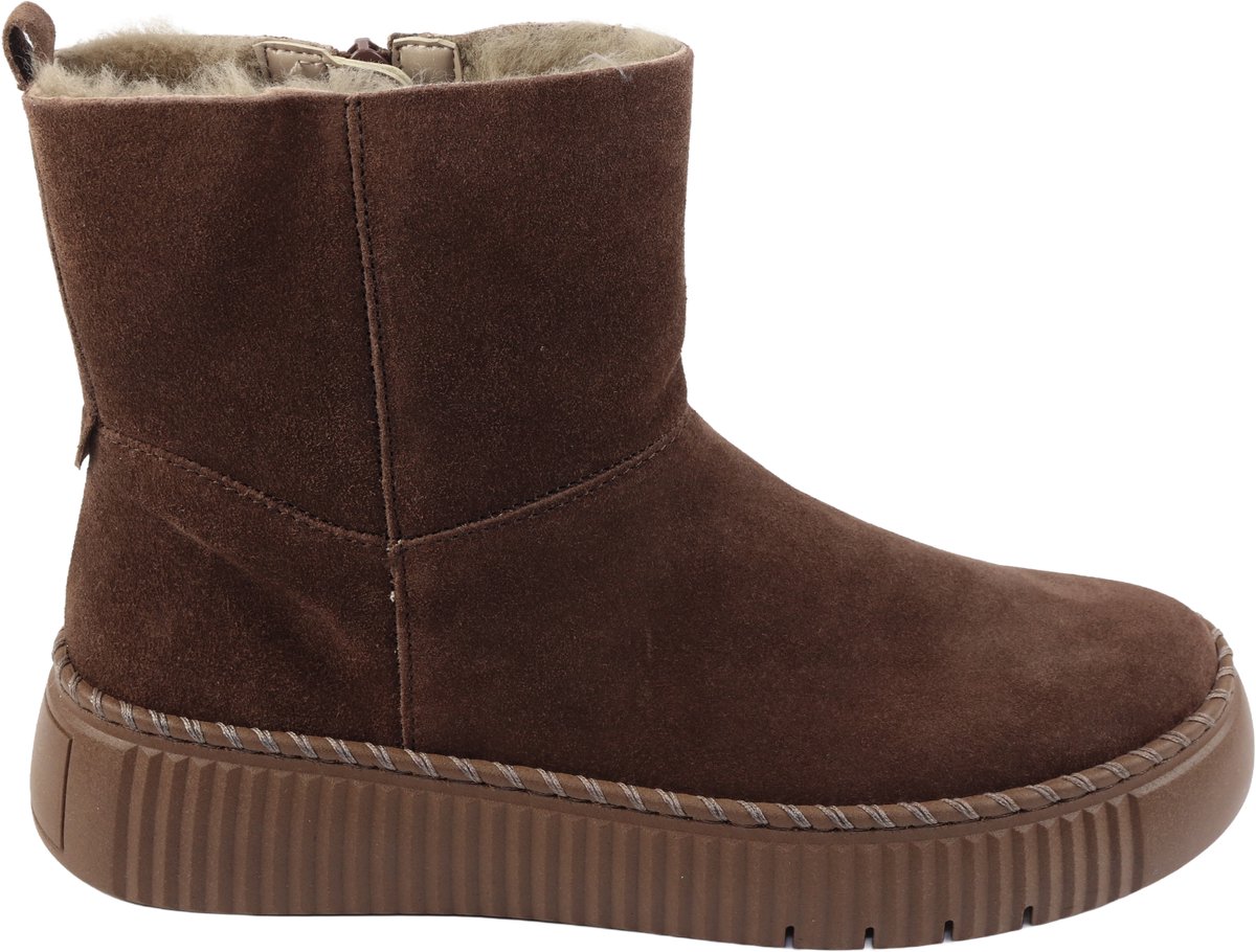 Gabor - 8014 - Enkellaarzen warm gevoerd Vrouwen - cognac - 38