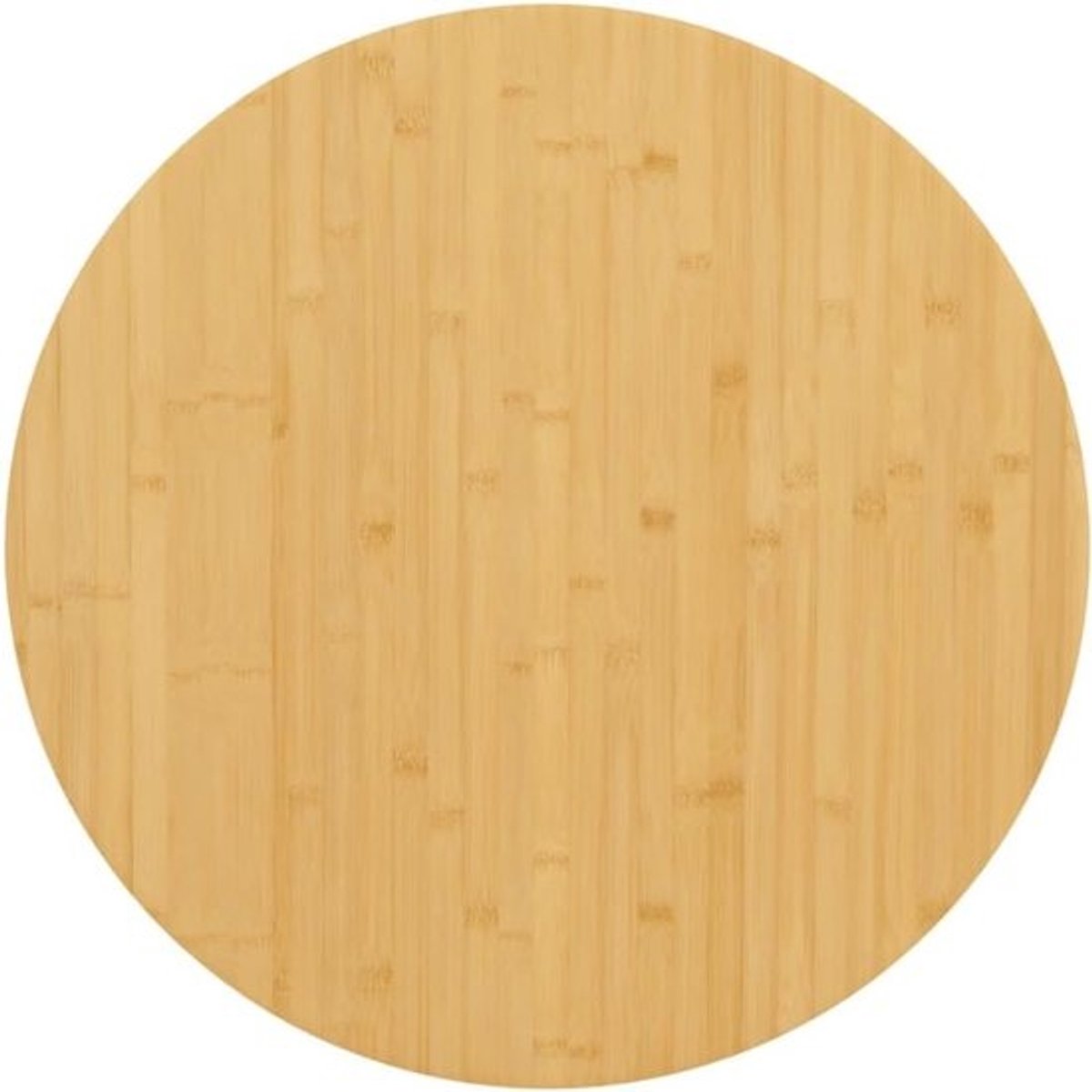 Tafelblad Bamboe - Blad Vervangen - Tafel Opknappen - Duurzaam Natuurlijk Materiaal - Ø 60 cm - Natuurlijk