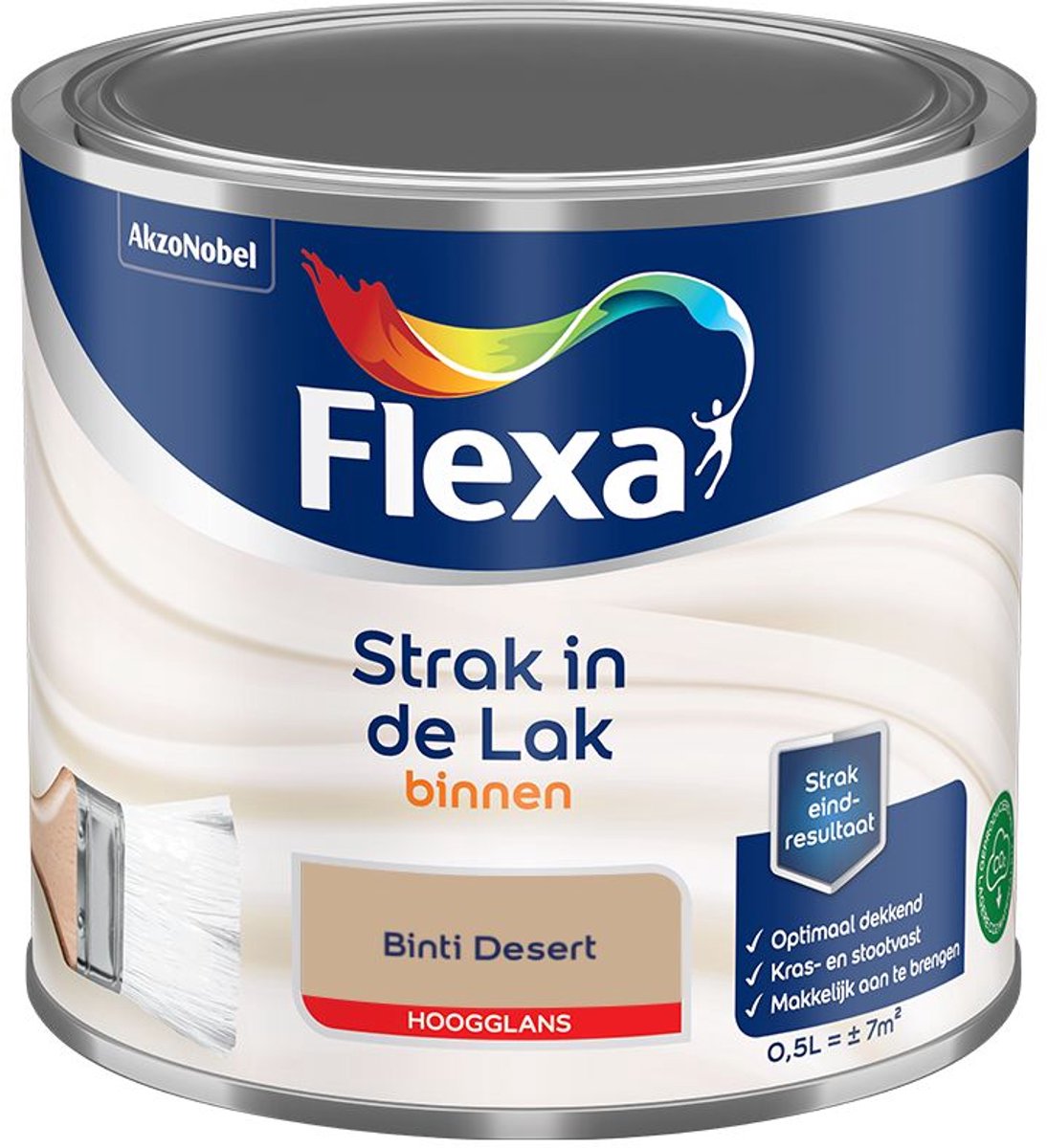 Flexa - Strak In De Lak Binnenlak Hoogglans - Binti Desert - Mengverf - 500 Ml