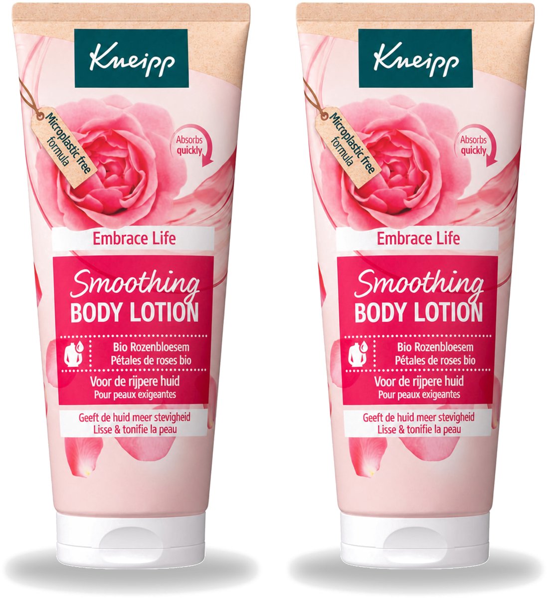 2 x Kneipp - Body lotion - Embrace Life - Anti‑Aging verzorging - 200 ml - Voordeelverpakking - 2 stuks
