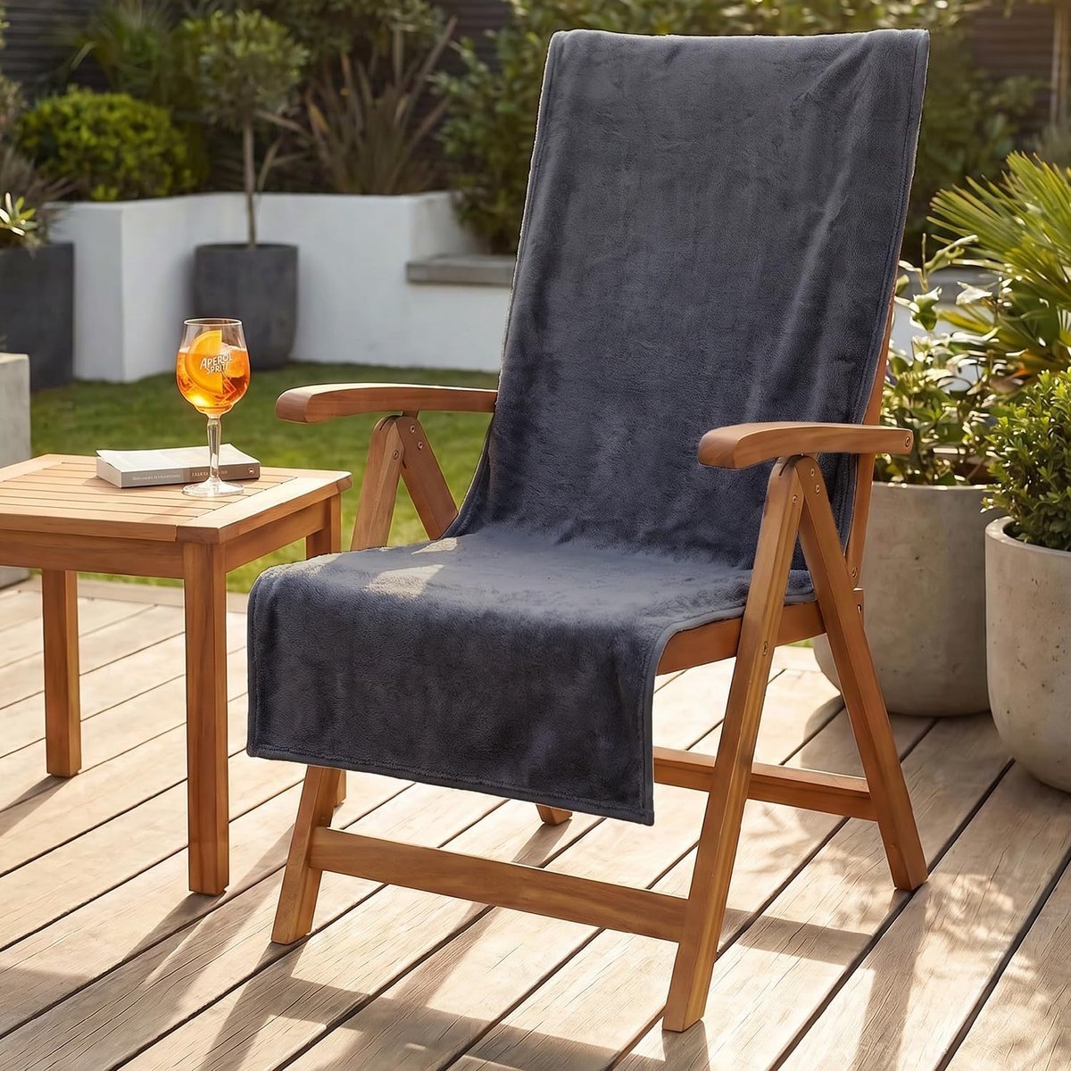 Beschermhoes voor tuinstoel, microvezel, Oeko-Tex 100