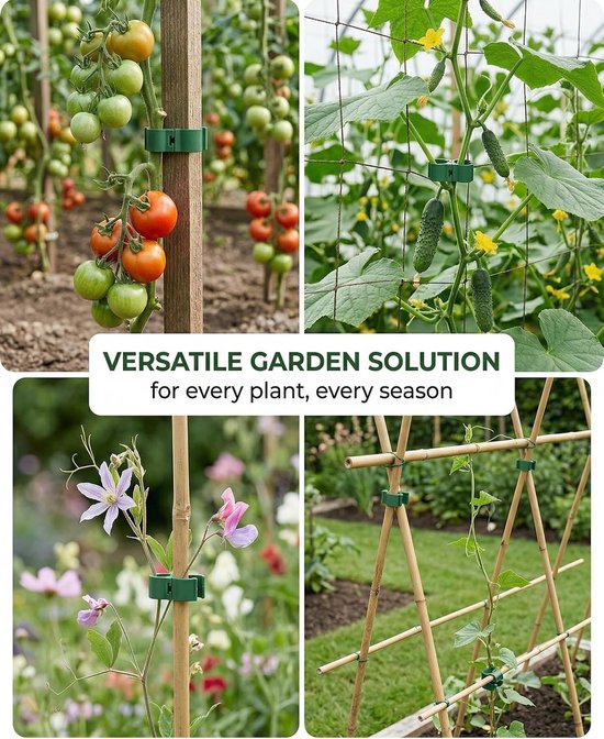 Set van 20 360° Scharnierverbindingen voor Plantsteun Clips met 16mm voor Tuinplanten en Bloemen — afbeelding 2