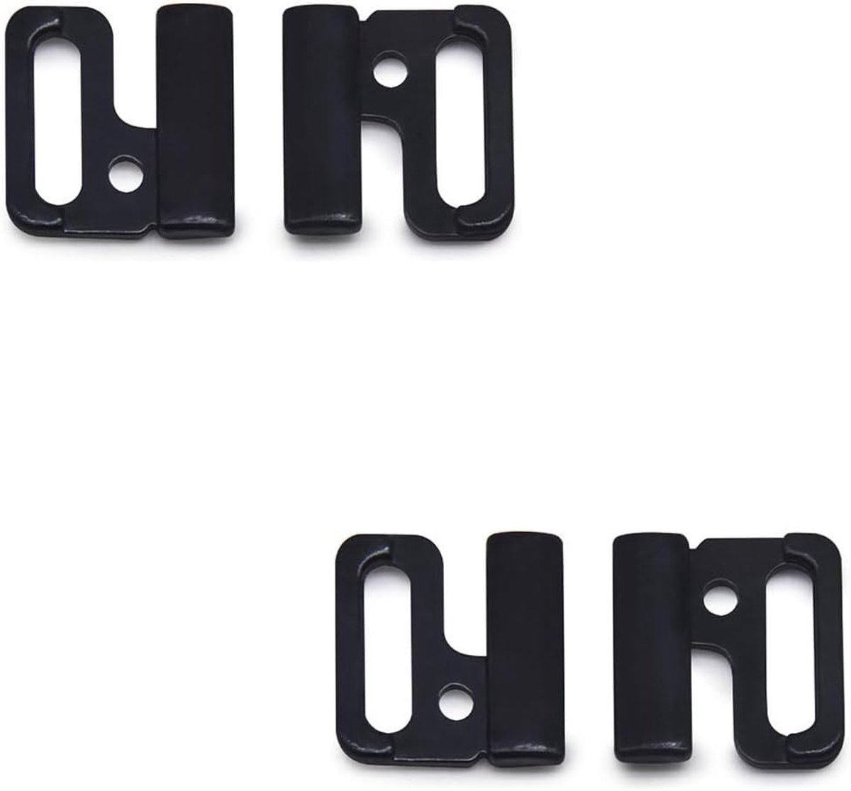 2 Paar Zilveren Bikini Sluiting Metalen Gespen voor Ondergoed en Badmode Accessoires