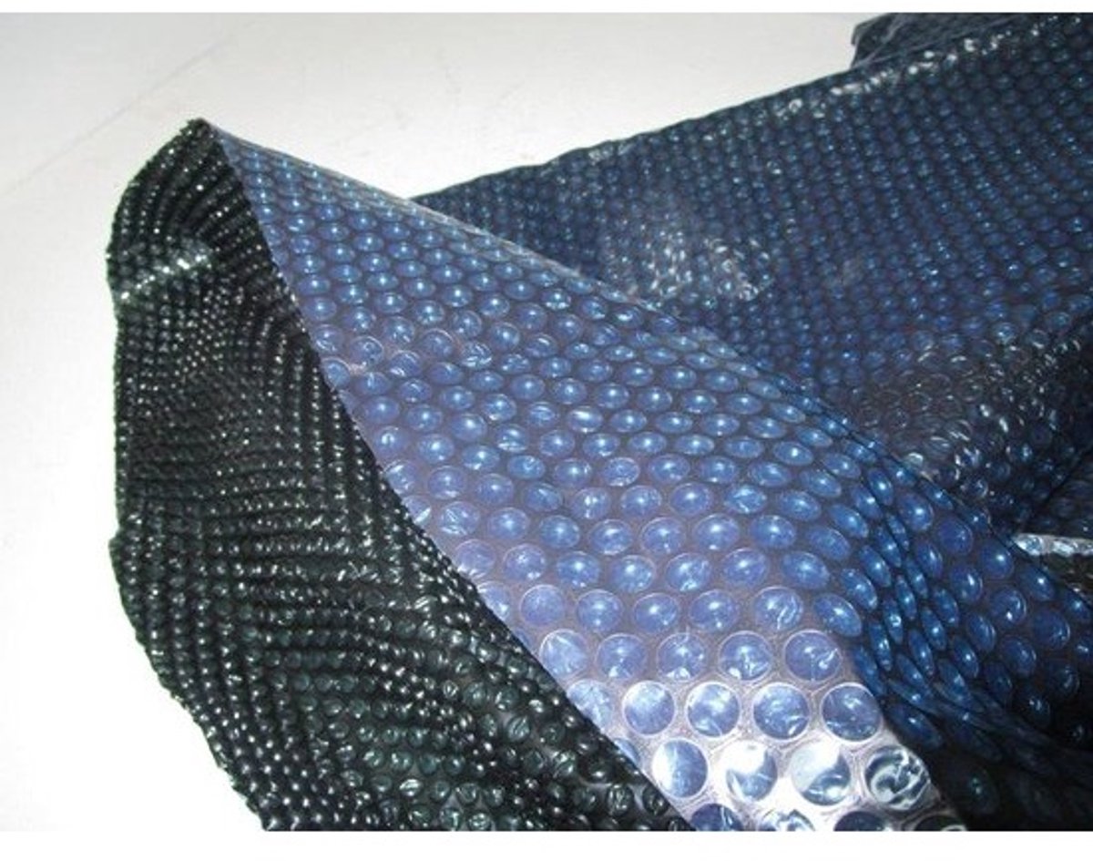 Zonne-energie Dekzeil voor Zwembaden - 2-laags Blauw/Zwart - 549 cm
