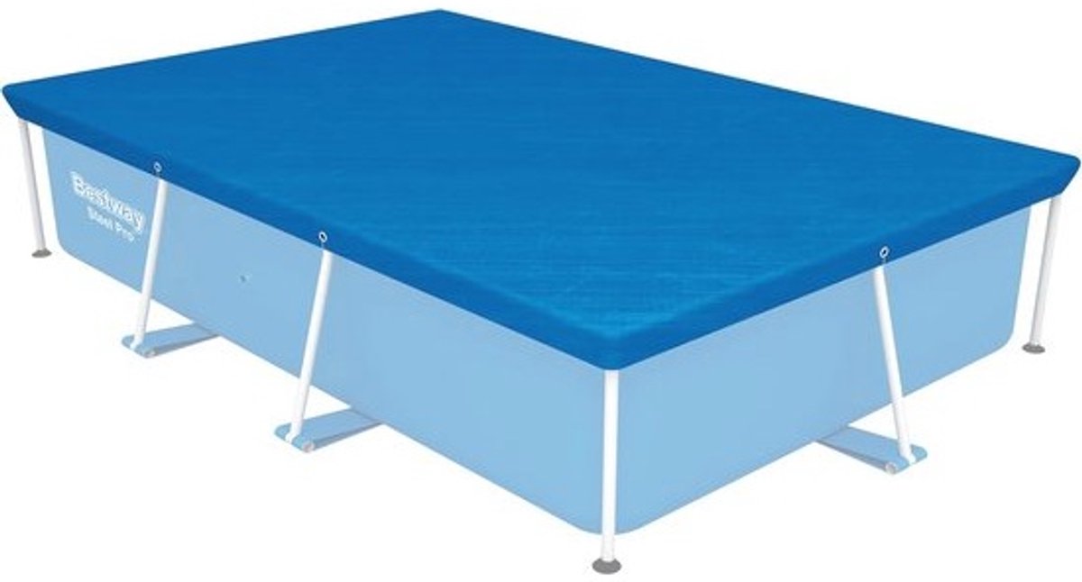 Rechthoekige zwembadafdekking voor bovengrondse zwembaden 2,59 m x 1,70 m