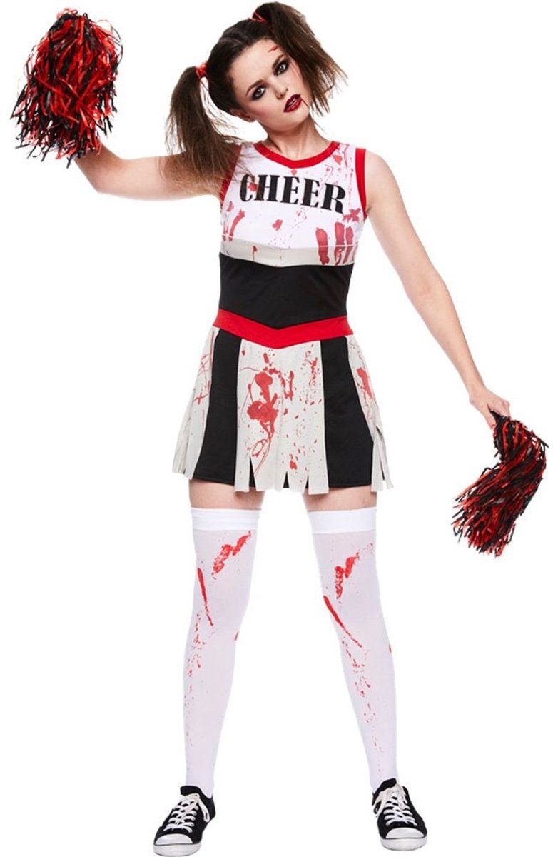 Zombie cheerleader dameskostuum