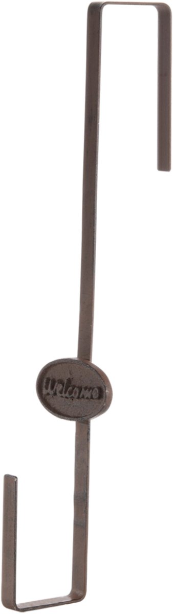 Besneeuwde kerstkrans - D45 cm - met verlichting - incl. deurhanger Welcome - 35 cm – foto 2
