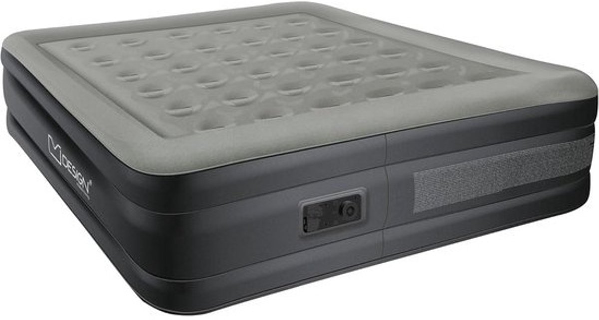 Comfortabel Tweepersoons Luchtbed met Ingebouwde Elektrische Pomp 203x157 cm