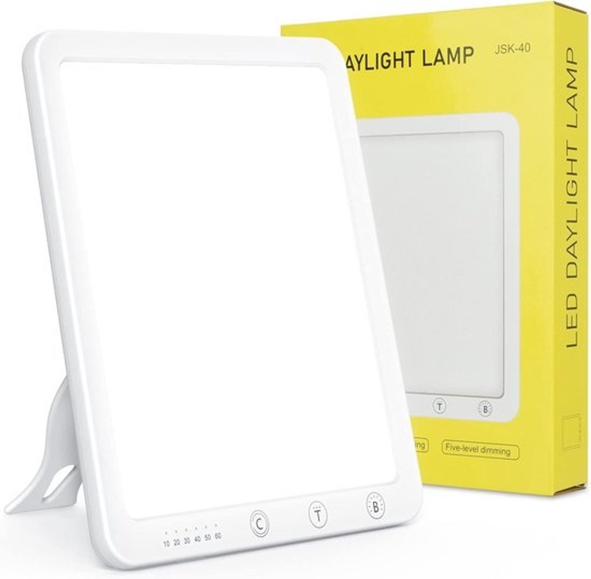 Volspectrum Daglichtlamp 10.000 Lux met Traploze Dimmer en UV-vrij Licht