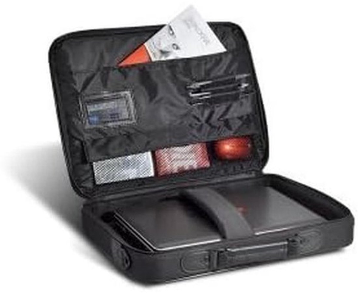 Zwarte Nylon Laptop Tas voor 17,3 inch Notebooks en Documenten