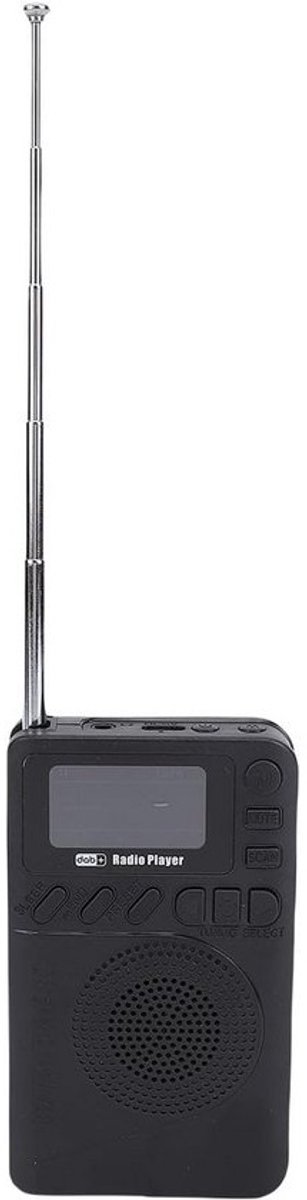 Draagbare Digitale DAB+ FM Radio met Bluetooth Speaker en MP3 Speler