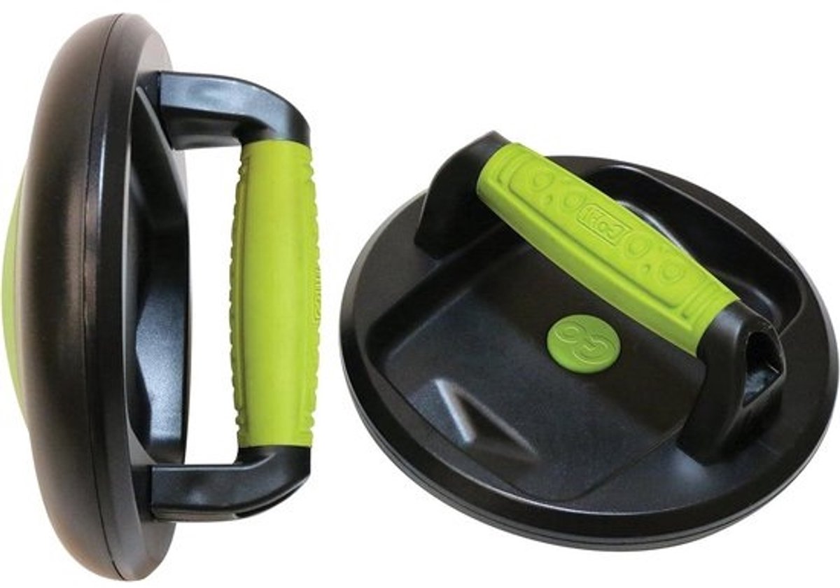 Draaiende Push-up Steunen - Oefen Steunen - Kracht Training - Zachte Grip - 4.5 Inch Hoog - Zwart