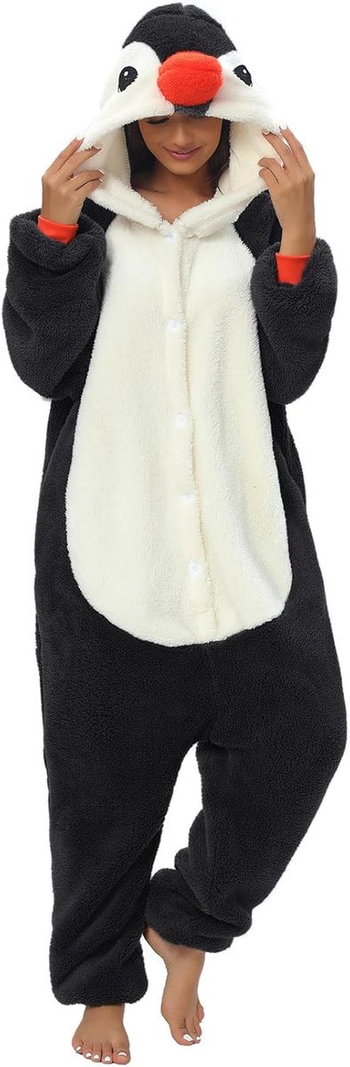 Pyjama's, jumpsuit, panda, uniseks voor volwassenen, dieren-onesie, voor cosplay, Halloween, carnaval kostuums Dames Pyjama Dierkostuums Winter