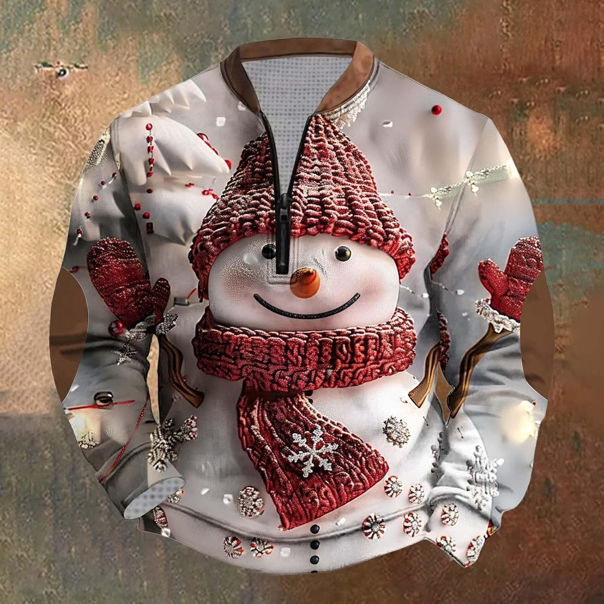 Comfortabel en elegant sweatshirt met halve rits voor casual en feestelijke gelegenheden