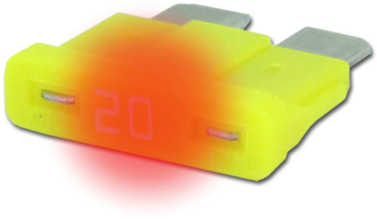 Platte zekeringen, TFTL0, set, 3A 5A 7,5A 10A 15A 20A 25A 30A 35A 40A, stroomsterkte: 20A
