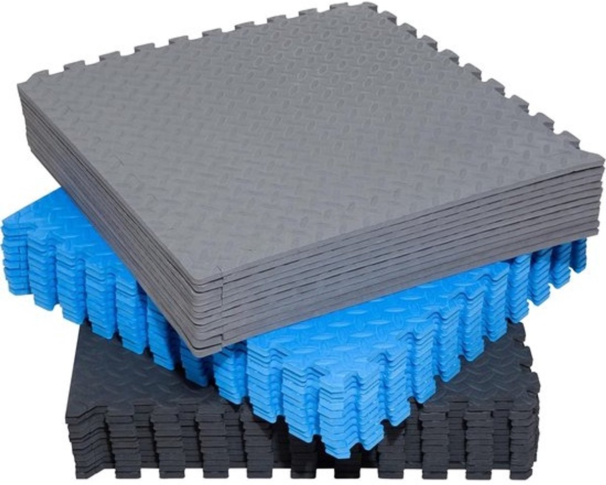 EVA-schuim vloertegels 1 cm - Antislip fitnessmat puzzel voor krachttraining en zwembad