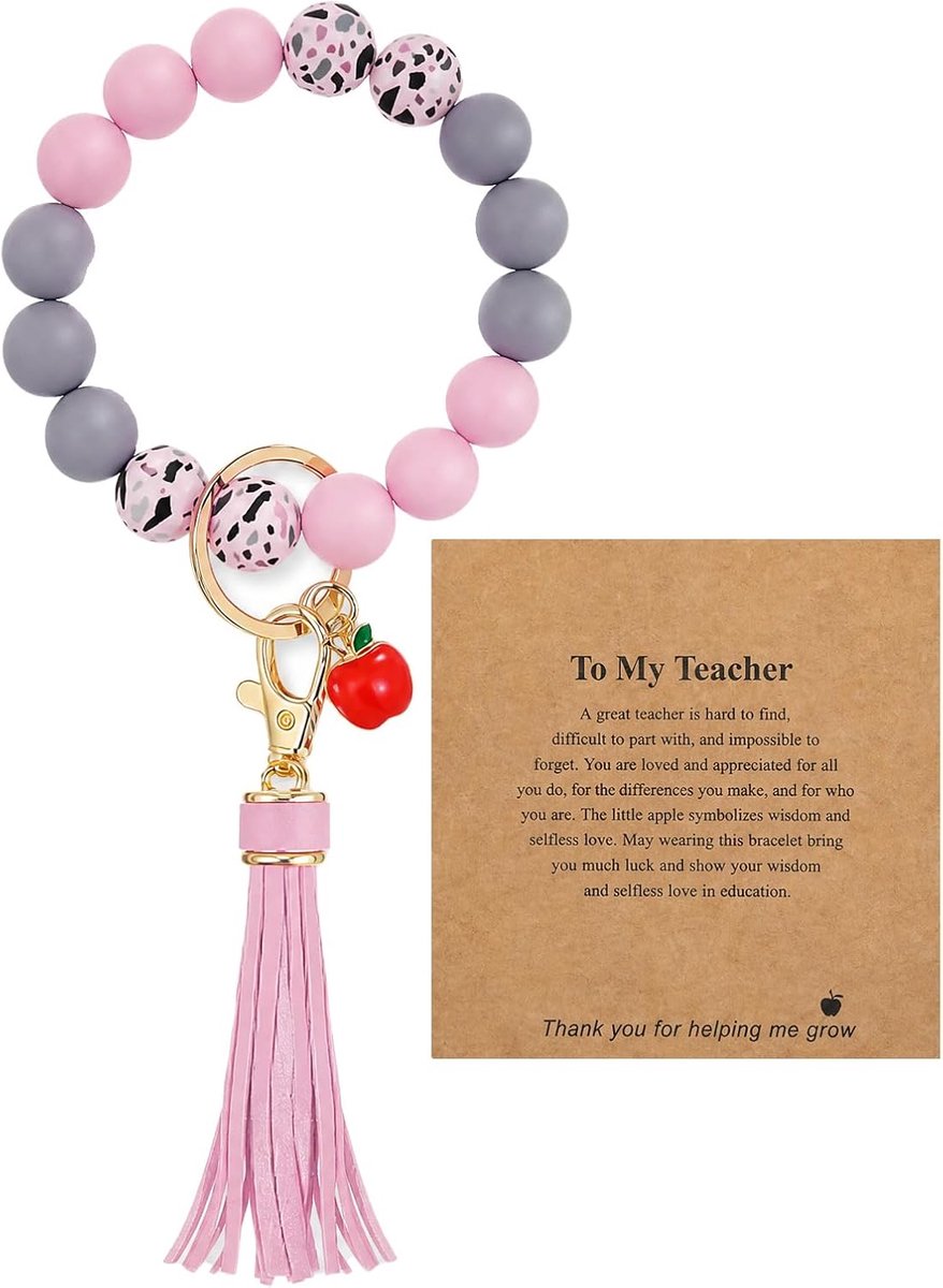 Armband kralen sleutelhanger