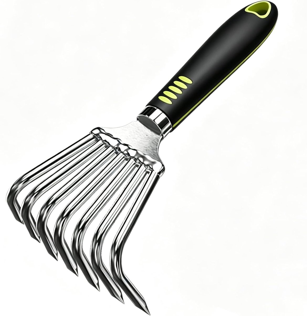 Handhark voor de Tuin 7 Tanden, Mini Gereedschap 20,5cm voor Bladeren