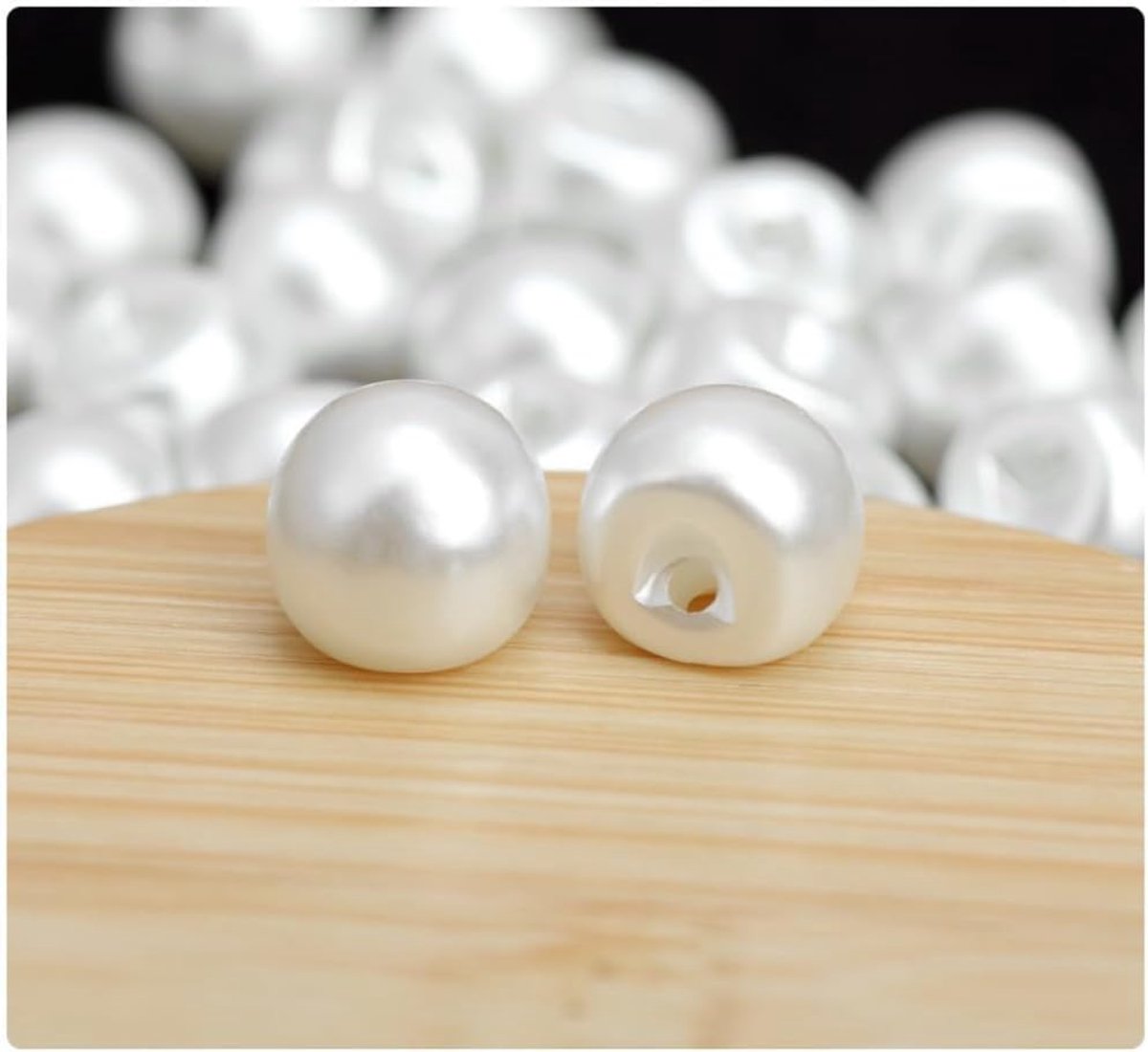 Knopen, decoratieve knopen, witte knopen met oogje, knopen voor naaien en knutselen van decoraties, decoratieve knoop voor doe-het-zelf breien, naaien, trui, kleding, mantels, jas, hemd