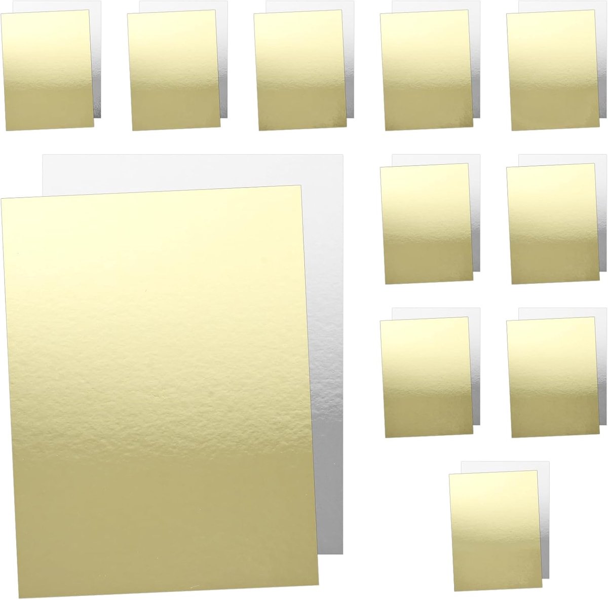 20 Stuks Cake Boards, Rechthoekige Taartkartons 30 x 40 cm, Goud Zilver Taartplaat voor Cake Taart Bakkerij Presentatie Feest Dagelijks Gebruik