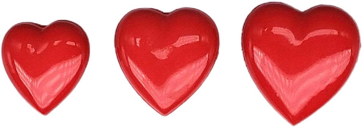 Kinderknoopjes - gefabriceerd en verzonden uit Spanje (rood met ring)