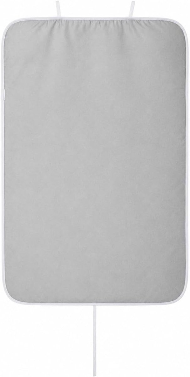 Strijkmat, 75 x 120 cm, hittebestendig strijkkussen met 3 hangende haken, antislip, opvouwbare strijkdeken voor reizen, tafelblad, bank, bed, zilver