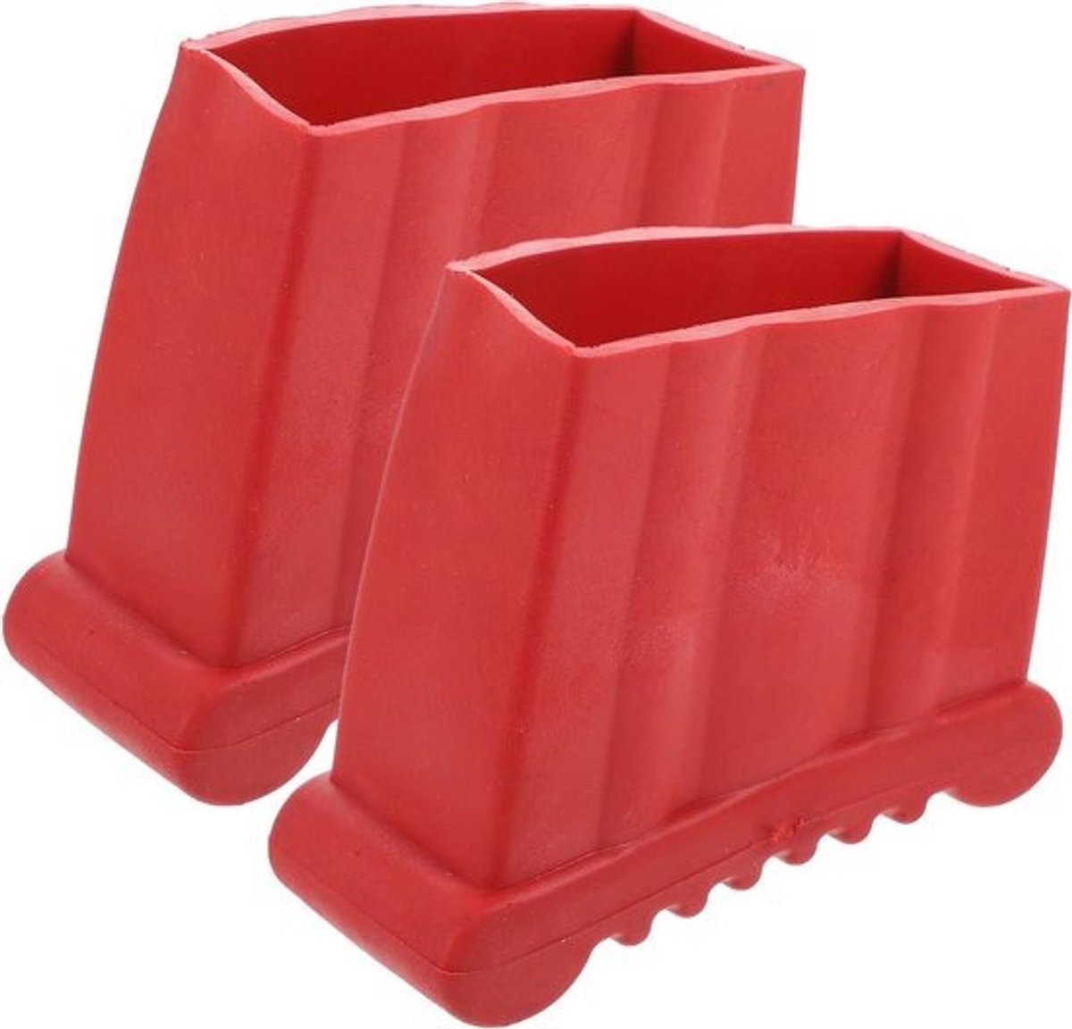 Veiligheid op ladder - Set van 2 vervangende ladderkappen | Antislip rubberen voetbescherming | Laddervoetkap voor houten ladder