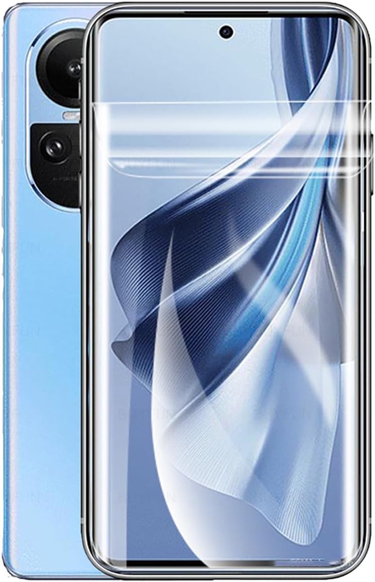 Beschermfolie voor OPPO Reno 10 / Reno 10 Pro 5G 6,7 inch, 2 stuks displaybeschermfolie, hoesvriendelijk, vingerafdruk-ID-ondersteuning, TPU Flex folie