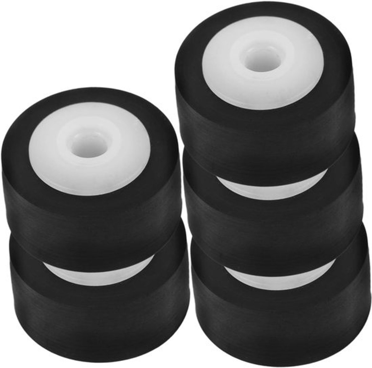 5 stuks rollager wielen met aandrukrol voor audio, recorder en radio reparatie - set van 5 rollager wielen voor apparaat en deck - onderhoud accessoires
