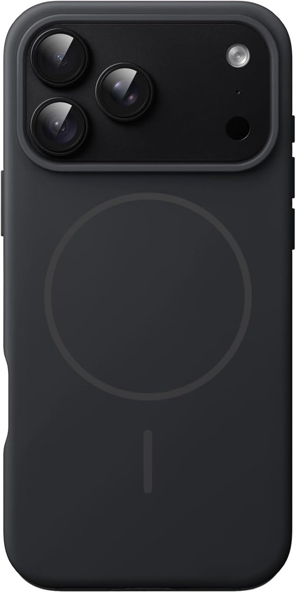 Zandarix Hoesje Geschikt voor Apple iPhone 18 Pro Max - Zijde Zachte Aanraking - Premium Kwaliteit - Schokabsorberend Hoesje Cover met Camera Lens Bescherming - Geschikt voor Mag - Back Cover Hoesje - Zwart