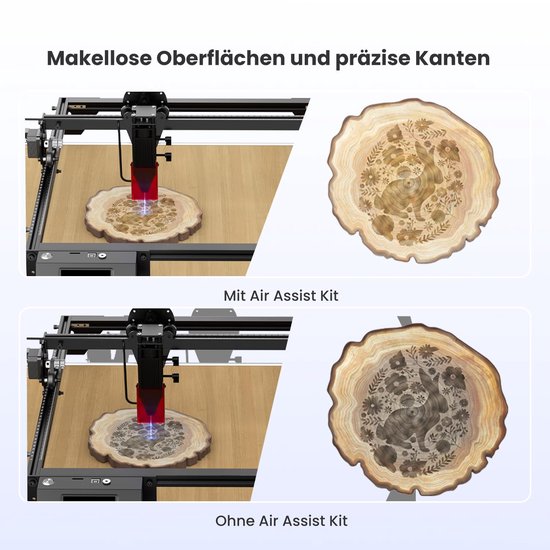 Laser Accessoire Air Assist Kit - 5W Vermogen - Aluminium Materiaal - Zwart Kleur - Voor Lasergraveermachine — afbeelding 3
