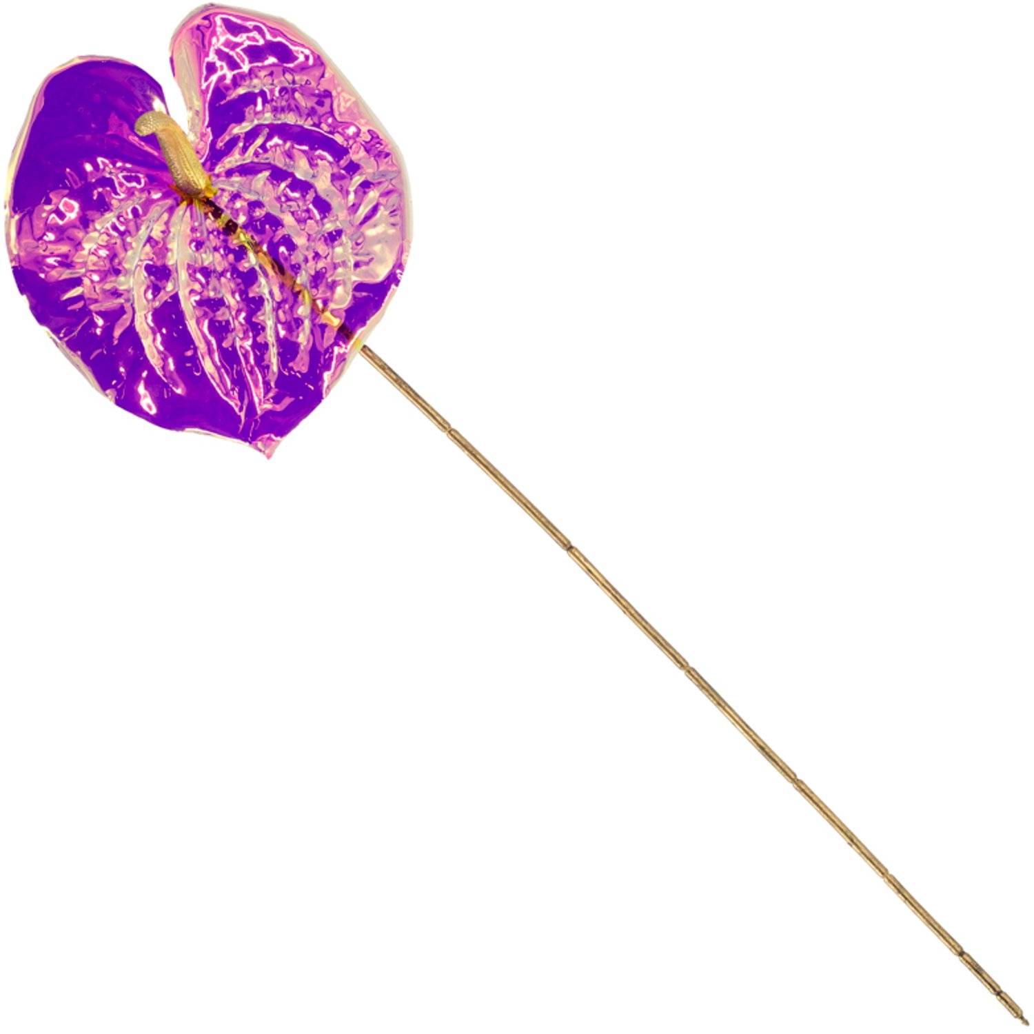 Kunstbloem holo roze/rood lotus 65cm