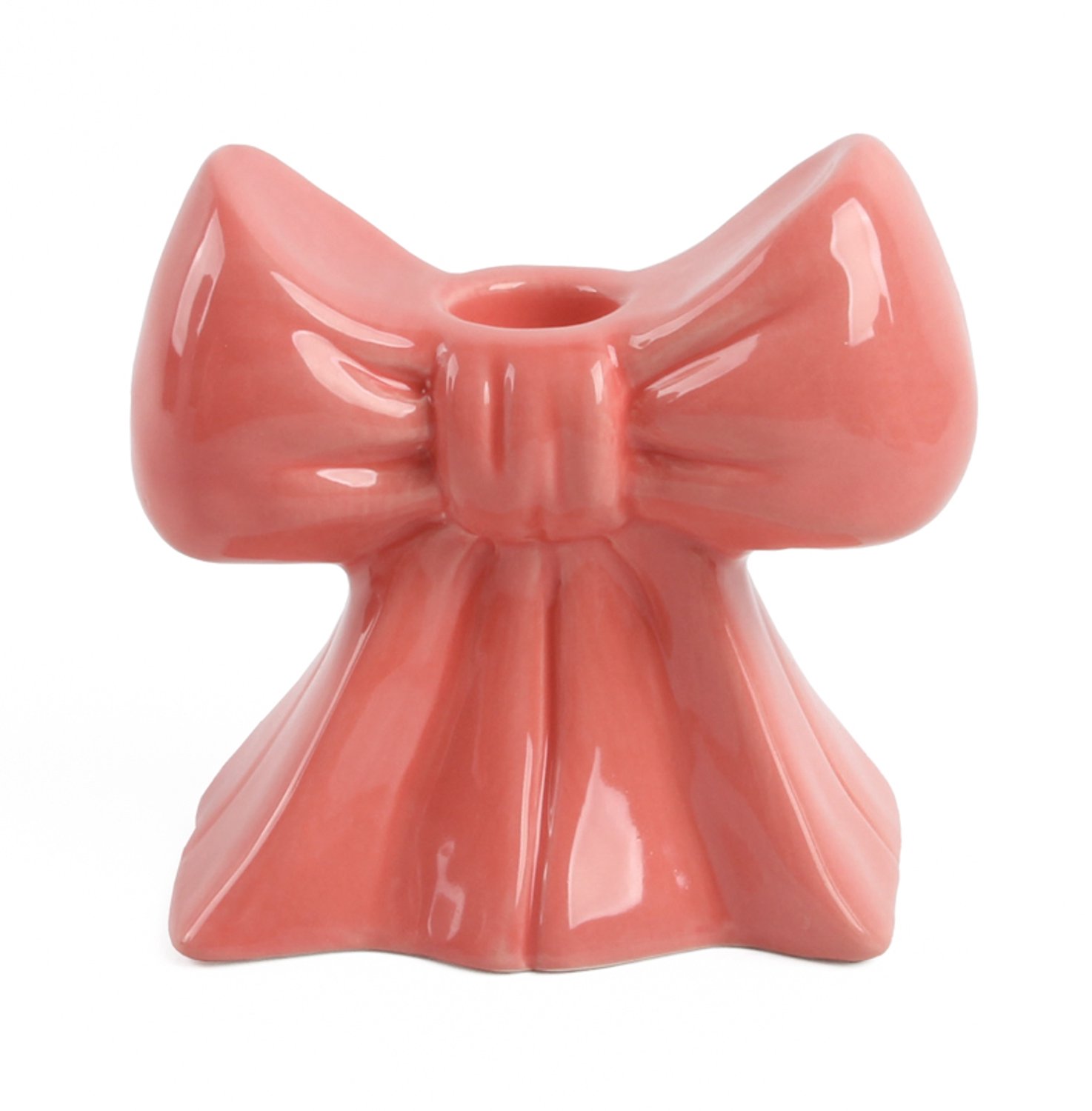 Homebound by Kolony Aardewerk kaarsenstandaard bow Roze