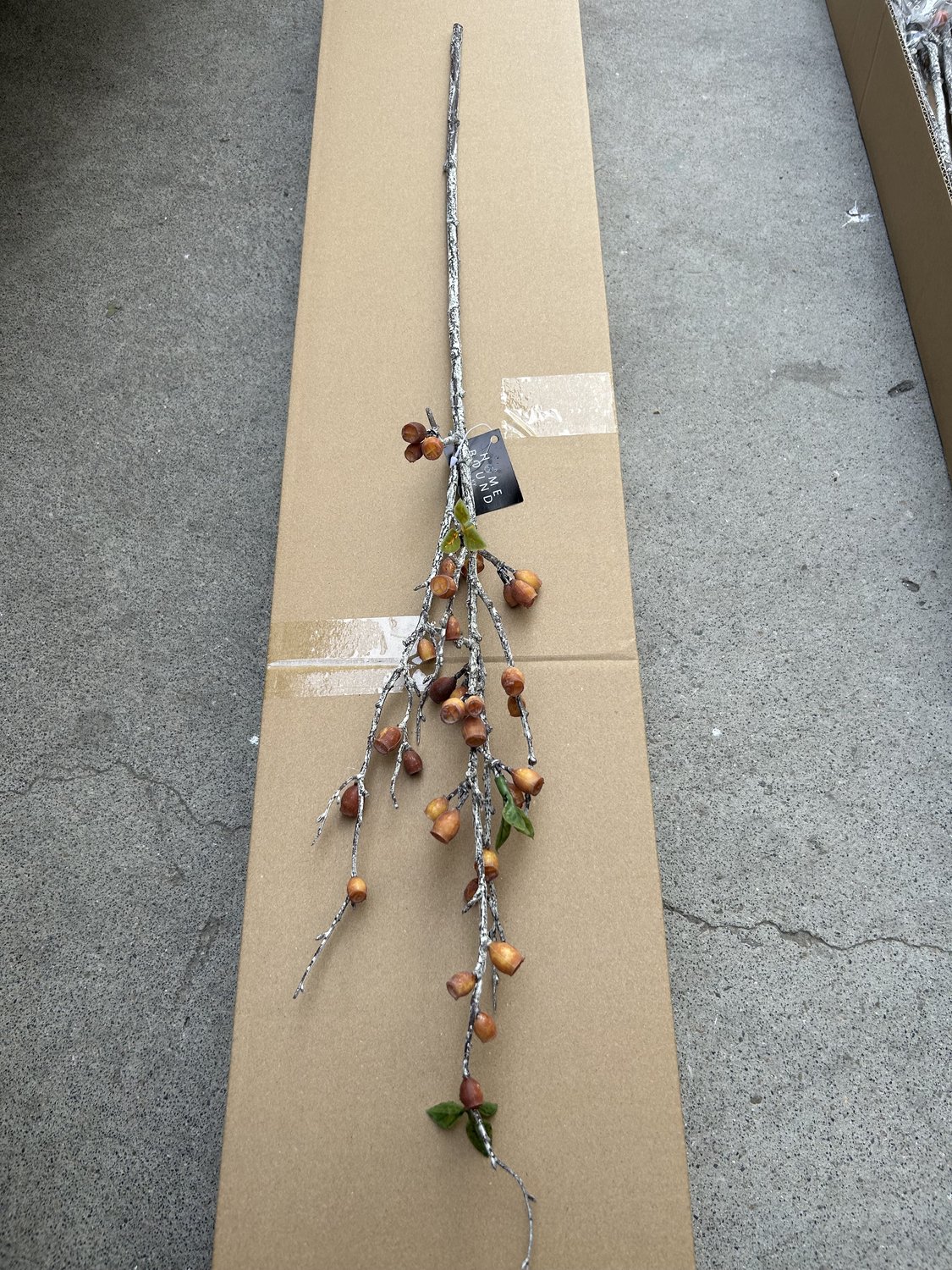 Kunsttak bes 78cm koperbruin