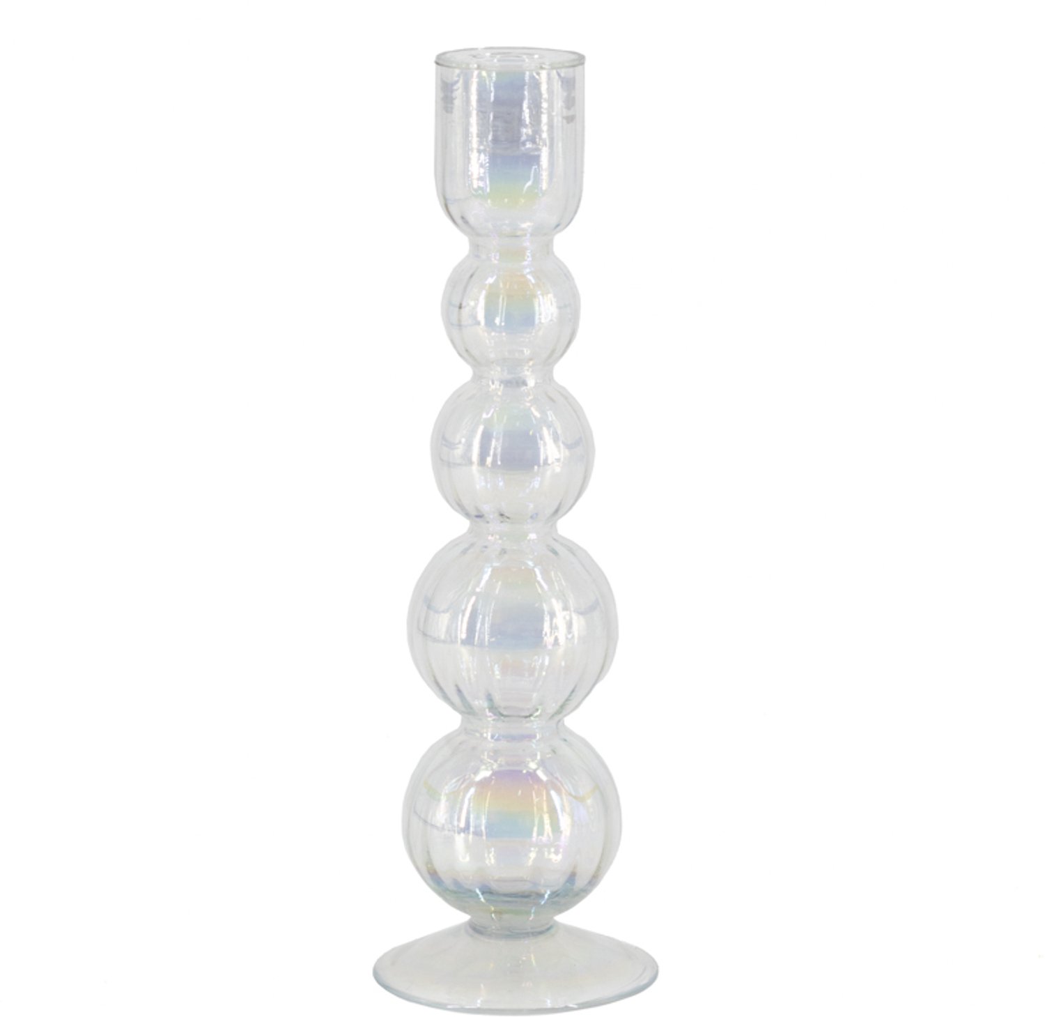 homebound by ky Glazen kaarsenstandaard bolletjes halo Transparant